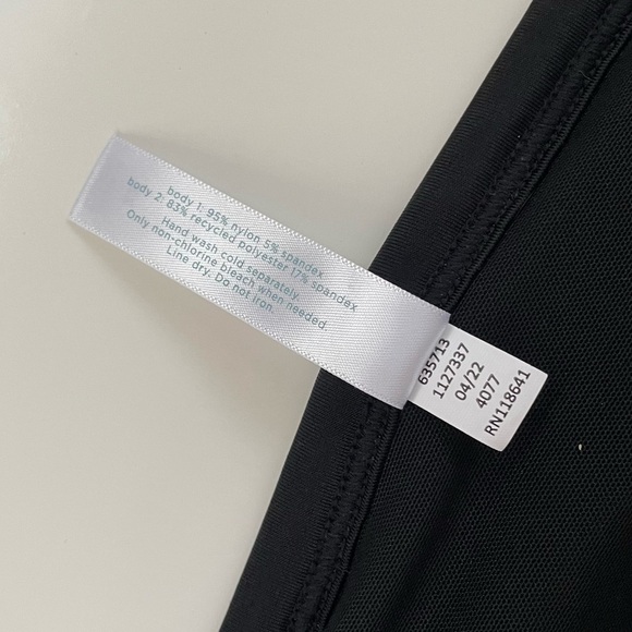 Cacique No-Wire Blouson Crochet Swim Tankini Top & Swim Skirt BLACK Size 22/24 - Picture 15 of 16